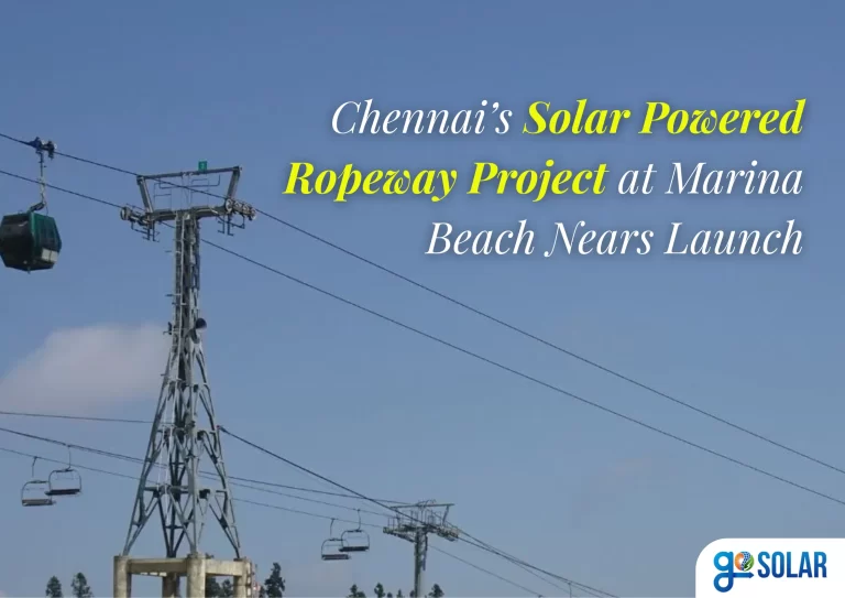 Chennai’s Solar Powered Ropeway Project at Marina Beach Nears Launch