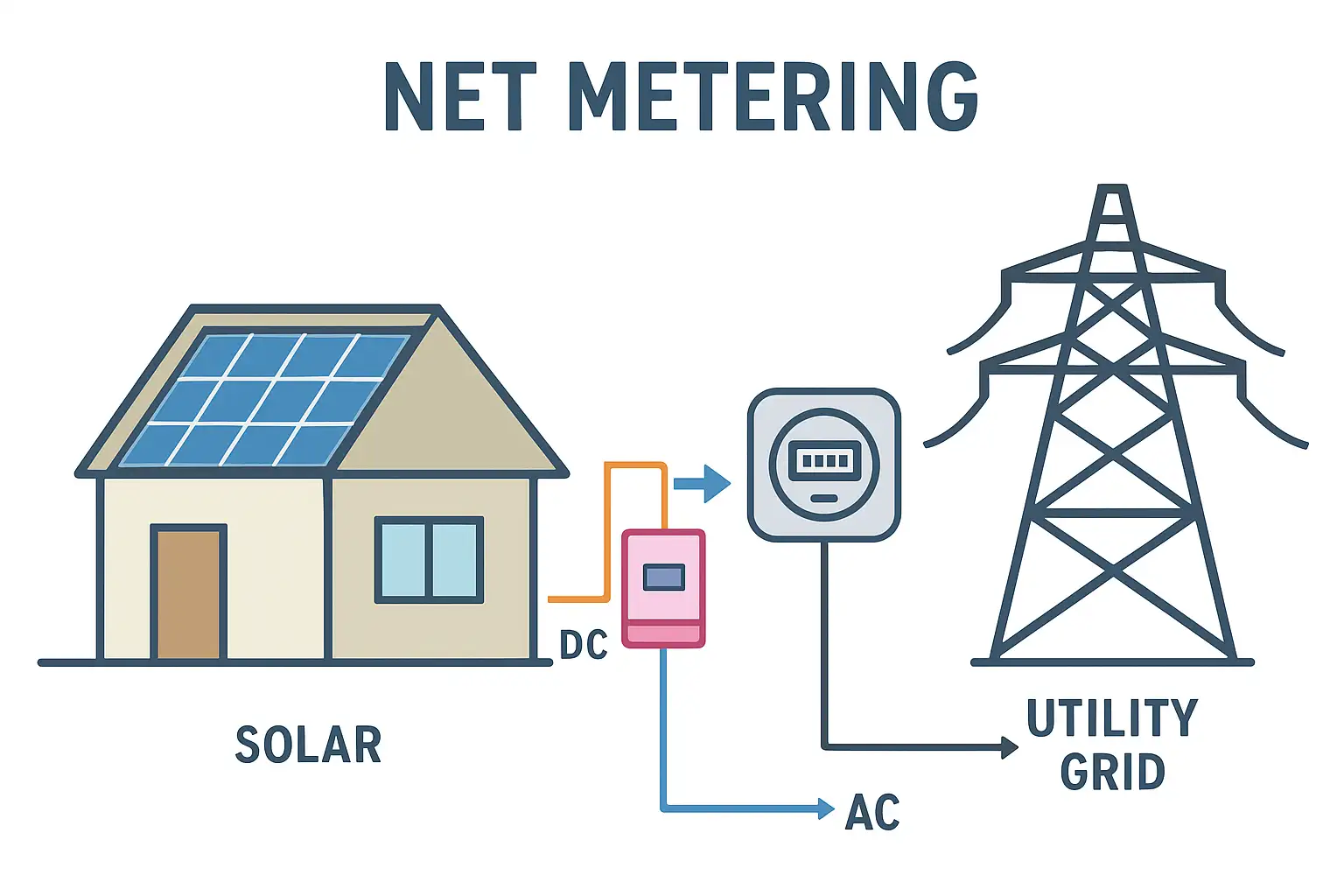 net metering connection diagram