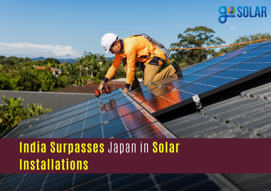 India Surpasses Japan in Solar Installations